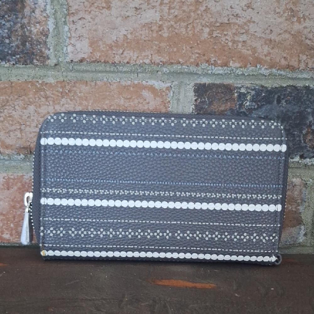 NWT--- Thirty-One Stackin' Jacksons Porte-billets (Dainty Dot Pebble)